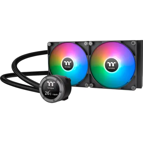 THERMALTAKE TH280 V2 Ultra ARGB černá / AIO vodní chladič CPU / 2x 140 mm / 1800 RPM @ 34.7 dB / 84.32 CFM