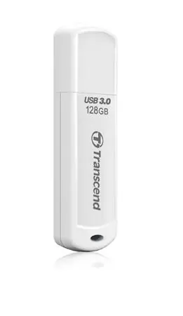 Transcend JetFlash 730 128GB bílá / Flash Disk / USB 3.1 Gen 1
