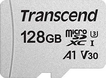 Transcend 300S microSDXC 128GB / Class 10 / UHS-I / U3 / V30 / R: 95MBs / W: 45MBs