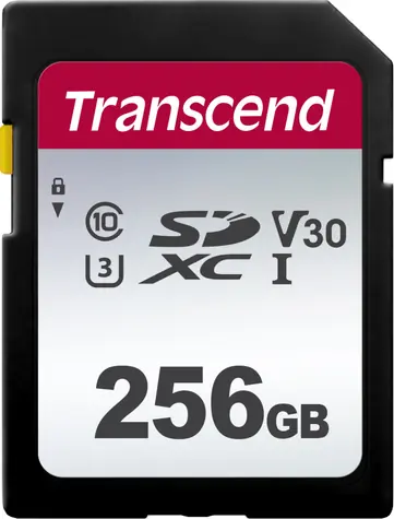 Transcend 300S SDXC 256GB / Class 10 / UHS-I / U3 / V30 / R: 100MBs / W: 40MBs