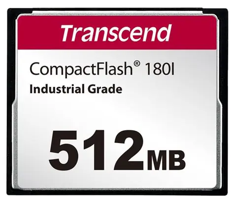 Transcend CF180I Compact Flash Karta 512MB / R: 85MBs / W: 70MBs 