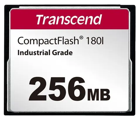 Transcend CF180I Compact Flash Karta 256MB / R: 85MBs / W: 70MBs 