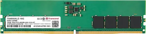 Transcend JetRam 16GB (1x16GB) 4800MHz / U-DIMM / DDR5 / CL46 / 1.1V / 1Rx8