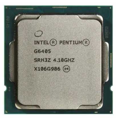 Intel Pentium Gold G6405 @ 4.1GHz - TRAY / 2C4T / 4MB / UHD 610 / LGA 1200 / Comet Lake / 58W 