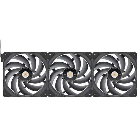THERMALTAKE TOUGHFAN EX14 Pro černá 3 ks / 140mm / Hydraulic Bearing / 2000 RPM @ 31.6 dB / 119.6 CFM