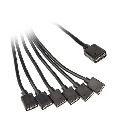 Kolink Rozbočovací kabel ARGB 1-6 - 30cm černá