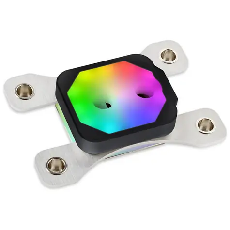 Aqua Computer cuplex kryos NEXT RGBpx black AM5/AM4 acetal/.925 silver