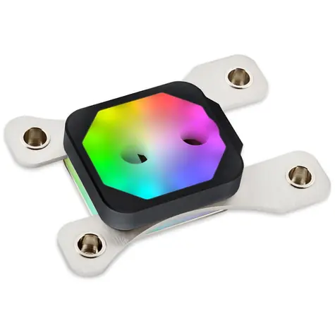 Aqua Computer cuplex kryos NEXT RGBpx black AM5/AM4 7000/5000/3000 acetal/.925 silver