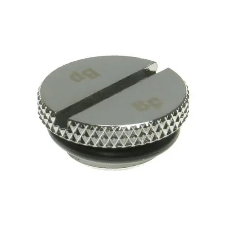 BitsPower Šroubovací zátka G1/4 palce AG - plochá stříbrná