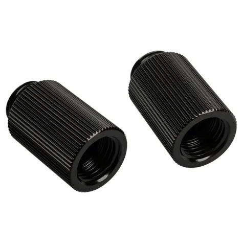 BitsPower Touchaqua adaptér přímý G1/4 palce vnější na G1/4 palce vnitřní 25mm černá / 2 ks