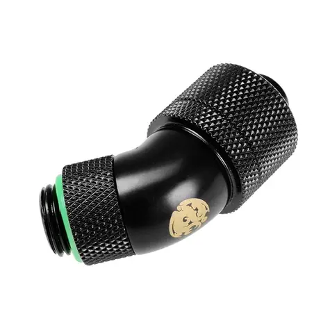 BitsPower Připojení 45 stupňů G1/4 palce samec na 16/10 mm otočné - černá