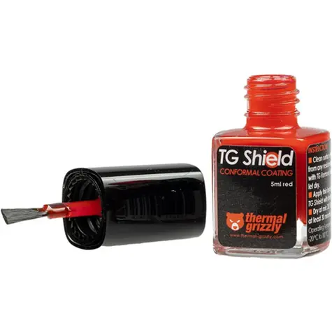 Thermal Grizzly TG Shield 5ml / lak pro ochranu plošných spojů při použití s tekutým kovem