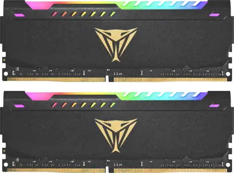 Patriot Viper Steel RGB 32GB (2x16GB) 3600MHz černá / DIMM / DDR4 / CL20 / Non-ECC / Unbuffered / 1.35V