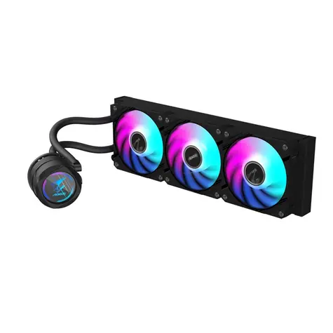 GIGABYTE AORUS WATERFORCE II 360 / 3 x120 mm / 36.9 dB / 64.95 CFM / 800-2300 RPM / RGB / Intel + AMD