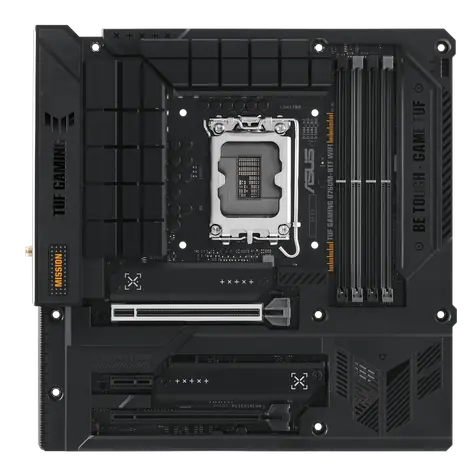 ASUS TUF GAMING B760M-BTF WIFI / B760 / LGA 1700 / 4x DDR4 / PCIEx16 / 2.5GLAN / mATX