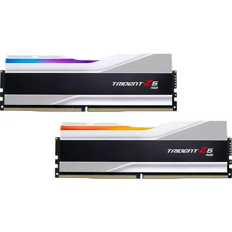 G.Skill Trident Z5 RGB Silver 64GB (2x 32GB) 6000MHz / DDR5 / CL30 / DIMM / 1.4V / Non-ECC / Unbuffered / XMP 3.0