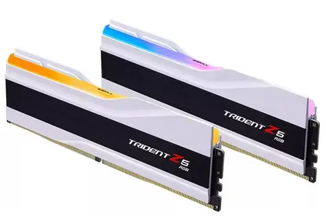 G.Skill Trident Z5 RGB White 96GB (2x 48GB) 6400MHz / DDR5 / CL32 / DIMM / 1.35V / Non-ECC / Unbuffered / XMP 3.0