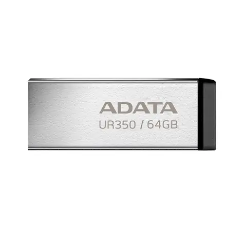 ADATA UR350 64GB černá / USB 3.2 Type A / čtení: 100MBps / FAT32