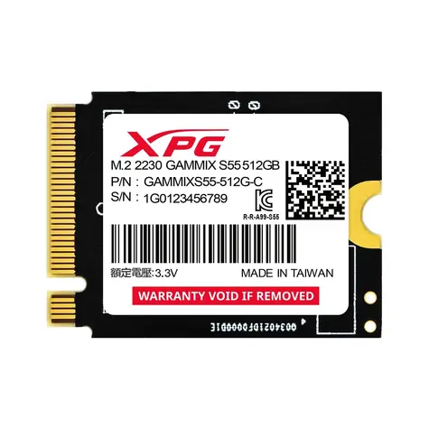 ADATA XPG GAMMIX S55 512GB / M2 2230 Gen 4 / RW: 5000/3000 MBps / 5y