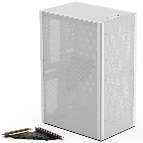 Ssupd Meshlicious Full Mesh bílá / Mini-ITX / 1x USB-A 3.0 / 1x USB-C 3.1 / bez zdroje 