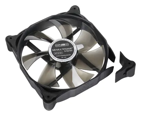 Noiseblocker Multiframe S-Series M12-1 černá / 120mm / 8 dB @ 750 RPM / 34.13 CFM / 3-pin