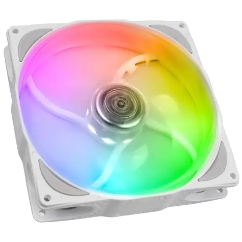 Noiseblocker NB-eLoop X B14-P ARGB bílá / 140mm / 29.6 dB @ 1500 RPM / 109.47 CFM / 4-pin + 3-pin