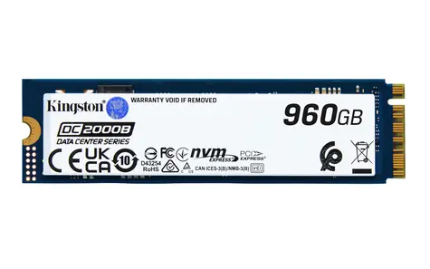 Kingston DC2000B 960GB / SSD / M.2 2280 / PCIe 4.0 / R:7000MBps / W:1300MBps / 5y