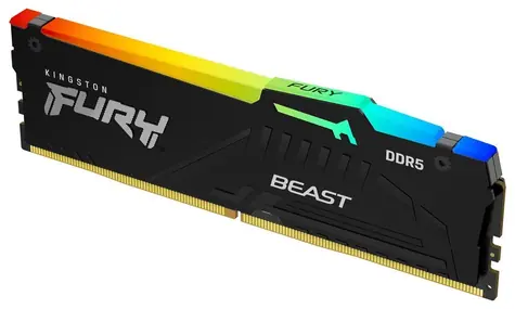 Kingston Fury Beast Black RGB 32GB (1x 32GB) DDR5 6400MHz / CL32 / DIMM / EXPO / 1.4V
