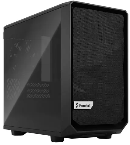 Fractal Design Meshify 2 Nano TG Dark Tint černá / Mini-ITX / 2x USB-A / 1x USB-C 3.2 / bez zdroje / průhledná bočnice