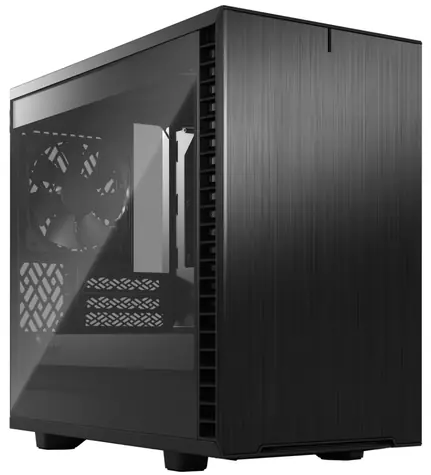 Fractal Design Define 7 Nano TG Light Tint černá / Mini-ITX / 2xUSB-A2.0 / 2xUSB-A 3.2 / 1xUSB-C 3.2 / průhledná bočnice