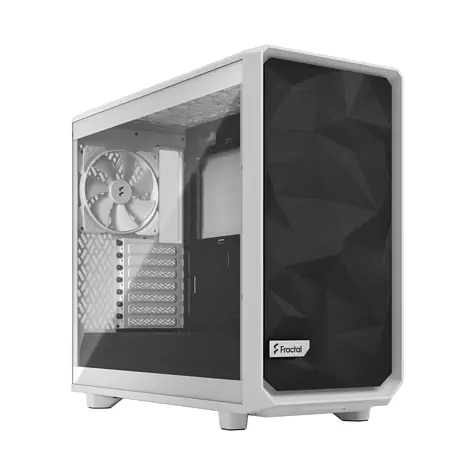 Fractal Design Meshify 2 Lite TG Clear Tint bílá / E-ATX / 2x USB-A / bez zdoje / průhledná bočnice / prachové filtry