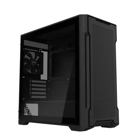 GIGABYTE GB-C102G černá / Micro-ATX / 2x USB-A 3.0 / 2x 120mm / bez zdroje / průhledná bočnice