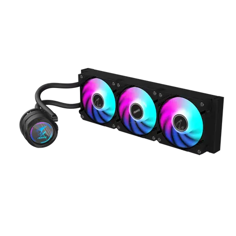 GIGABYTE AORUS WATERFORCE II 360 ICE bílá / 3x 120mm / 36.9 dB @ 2300 RPM / 64.95 CFM / AMD + Intel