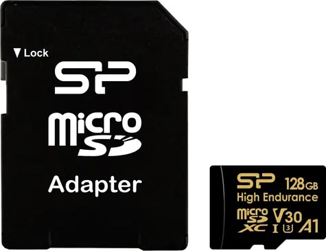 Silicon Power micro SDXC 128GB + adaptér / Class 10 / UHS-I U3 / V30