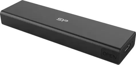 Silicon Power PD60 černá / Externí box pro M.2 PCIe NVMe SSD / M.2 SATA SSD / USB-C 3.2