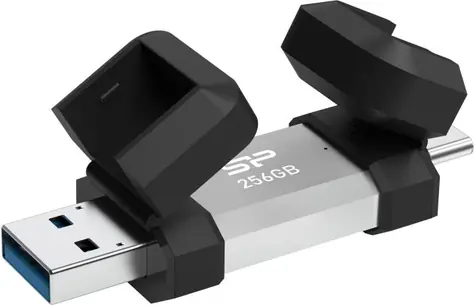 Silicon Power Mobile C51 64GB stříbrná / USB-A / USB-C 3.2