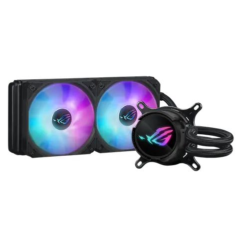 ASUS STRIX LC III 240 ARGB černá / 2x 120mm / 36 dB @ 2200 RPM / 70.38 CFM / AMD + Intel