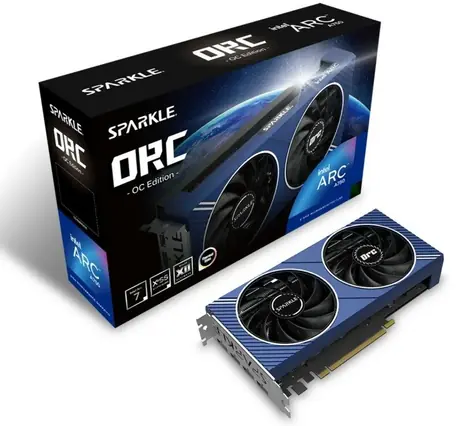 SPARKLE Intel Arc A750 ORC OC Edition 8G / 2050 MHz / 8GB GDDR6 / 256-bit / 1xHDMI + 3x DP / (8+8)