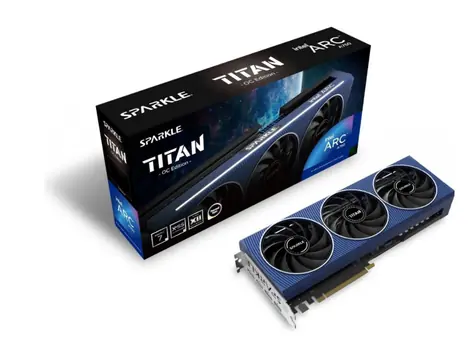 SPARKLE Intel Arc A750 TITAN OC Edition 8G / 2050 MHz / 8GB GDDR6 / 256-bit / 1xHDMI + 3x DP / (8+8)