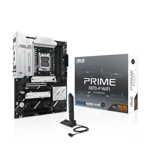 ASUS PRIME X870-P WIFI / AMD X870 / DDR5 / SATA III RAID / USB / 2.5GLAN / M.2 / sc.AM5 / ATX