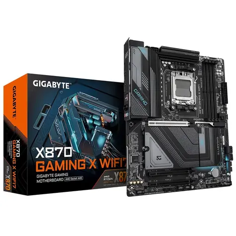 GIGABYTE X870 GAMING X WIFI7 / AMD X870 / DDR5 / SATA III RAID / USB / 2.5GLAN / M.2 / sc.AM5 / ATX