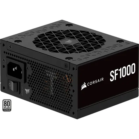 Corsair SF1000 černá / 1000W / 80 PLUS Platinum / 92mm ventilátor / SFX
