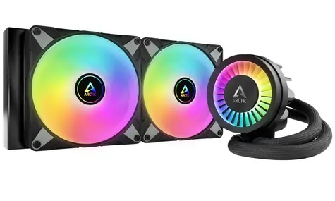 ARCTIC Liquid Freezer III - 280 A-RGB černá / 2x 140mm / 22.5 dB @ 1900 RPM / 69.9 CFM / AMD + Intel
