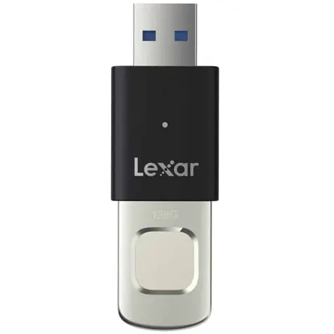Lexar Fingerprint F35Pro 128GB / Flash Disk / USB 3.2 Type A / čtení 400MBs / zápis: 300MBs