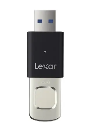 Lexar Fingerprint F35Pro 256GB / Flash Disk / USB 3.2 Type A / čtení 400MBs / zápis: 350MBs