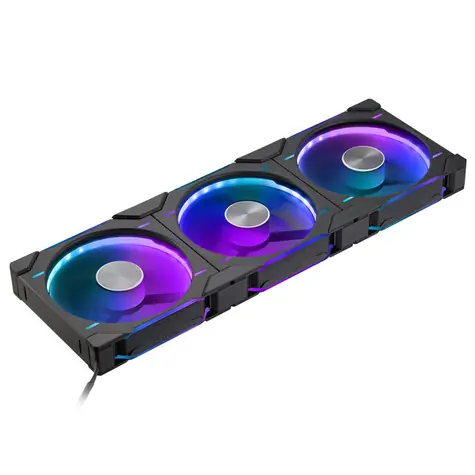 PHANTEKS D30 PWM Reverse Airflow D-RGB černá 3 ks / 140mm / Hydrodynamic Bearing / 1800 RPM / 71.7 CFM / 4-Pin + 3-Pin