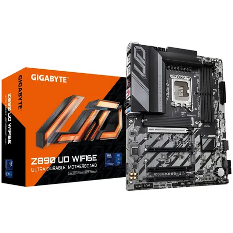 GIGABYTE Z890 UD WIFI6E / Z890 / LGA 1851 / 4x DDR5 / PCIex16 / 2.5GLAN / ATX