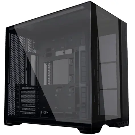 Lian Li O11 Vision Compact černá / E-ATX / ATX / micro-ATX / 2x USB 3.0 + USB-C / bez zdroje / průhl. bočnice