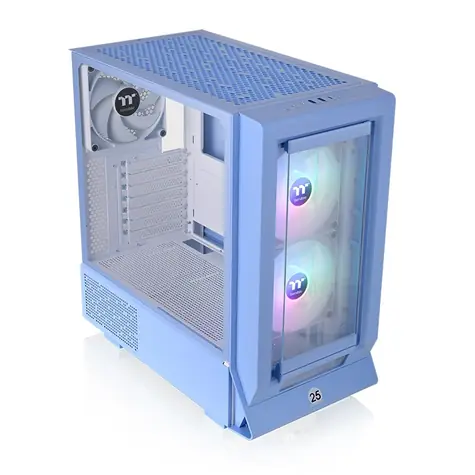 THERMALTAKE Ceres 350 MX tmavě modrá / E-ATX / 2x USB-A 3.0 / 1x USB-C 3.2 / 3x 140mm / bez zdroje / průhlední bočnice