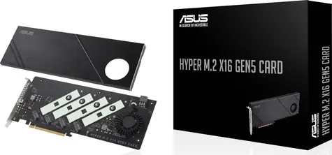 ASUS HYPER M.2 X16 GEN 5 CARD / PCIe 5.0 x16 / 4 x M.2